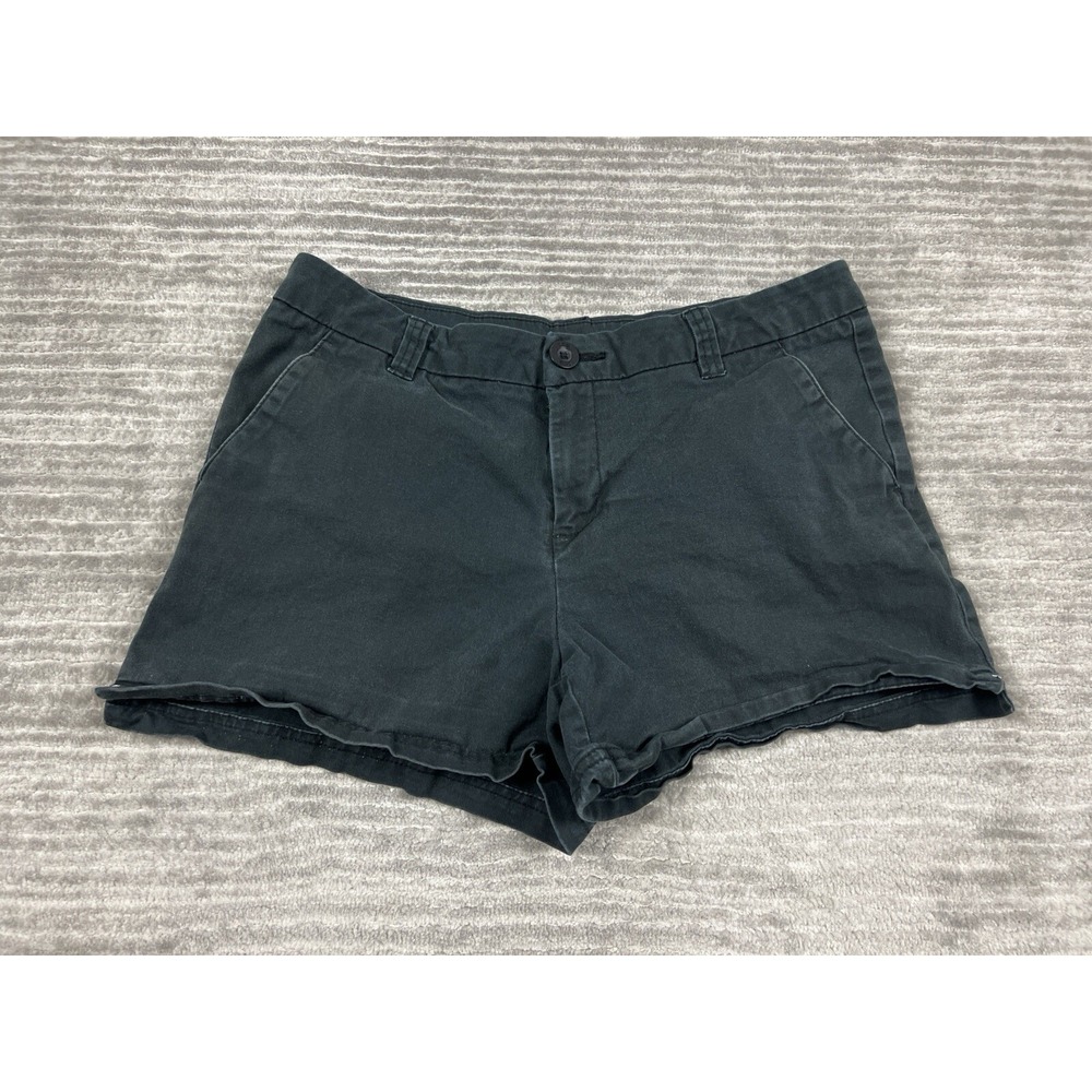 BCG Shorts Womens 8 Grey Chino Cotton Stretch Casual 4-Pocket Summer Utility